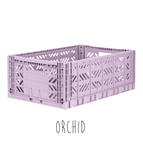 Storage . Folding Crate - Maxi / Various Colours - Orchid